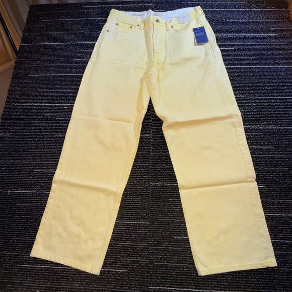 Universal Thread Denim - Universal Thread 90s Baggy Jeans Women 10 Short NWT Yellow Mid Rise Cotton